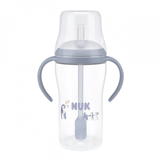 NUK Perfect Match oefenfles met rietje 260ml - Drinkbeker