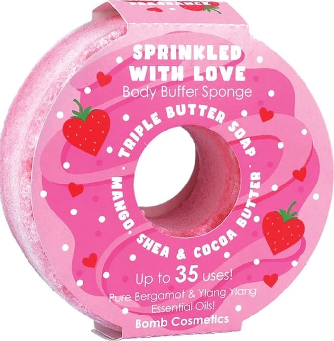 Sprinkled with Love Body Buffer Sponge/ bad - en douche spons / geschenk