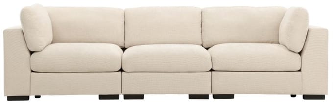 Salerno bank 3-zit beige.