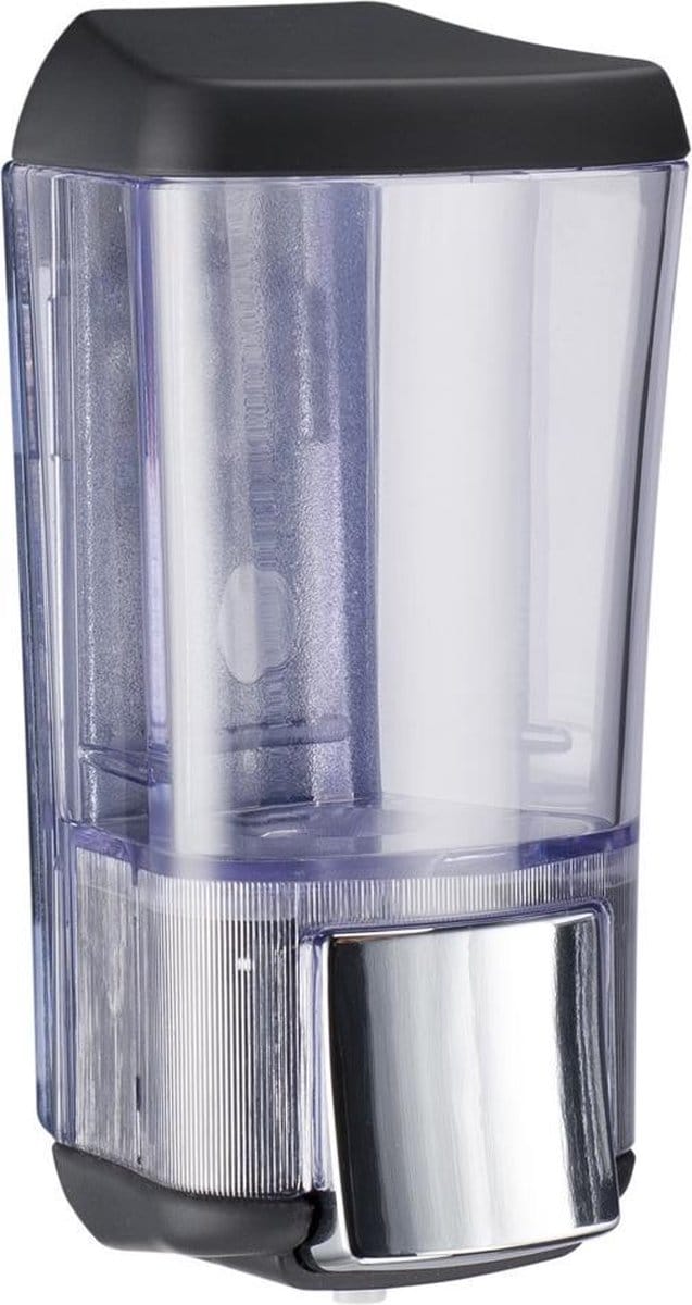 Marplast zeepdispenser A76424NE – Professionele kwaliteit – Zwart met Transparant – 170 ml – Geschikt voor openbare ruimten