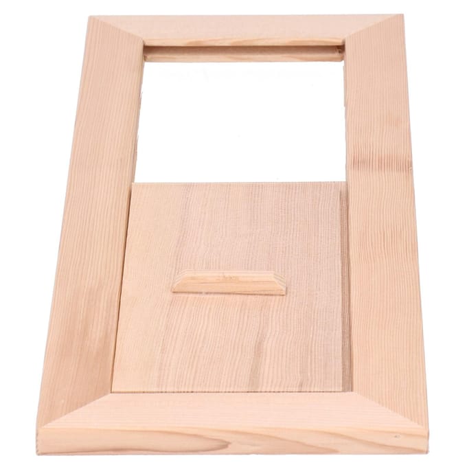 Sauna Luchtrooster Houten Verstelbaar Rooster Ventilatiepaneel Accessoire voor Stoomruimte