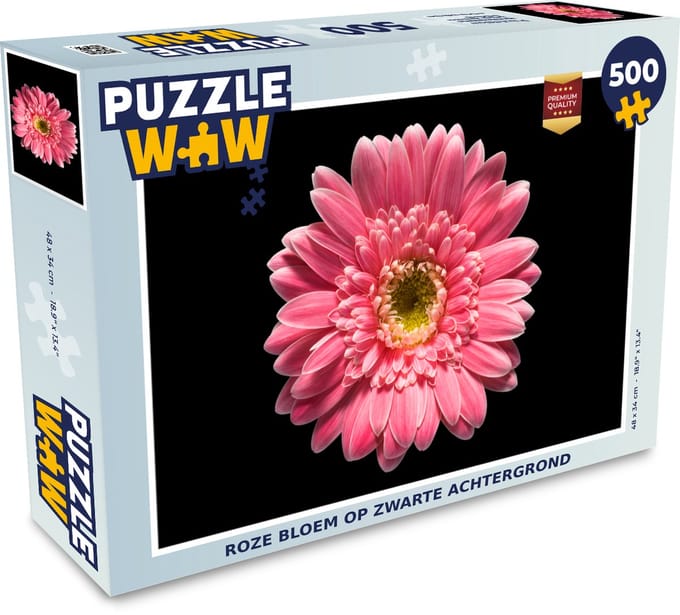 Puzzel Bloem - Roze - Natuur - Legpuzzel - Puzzel 500 stukjes