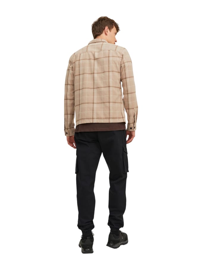 JACK & JONES Kane Noah Cuffed Cargo loose fit - heren cargo broek - zwart