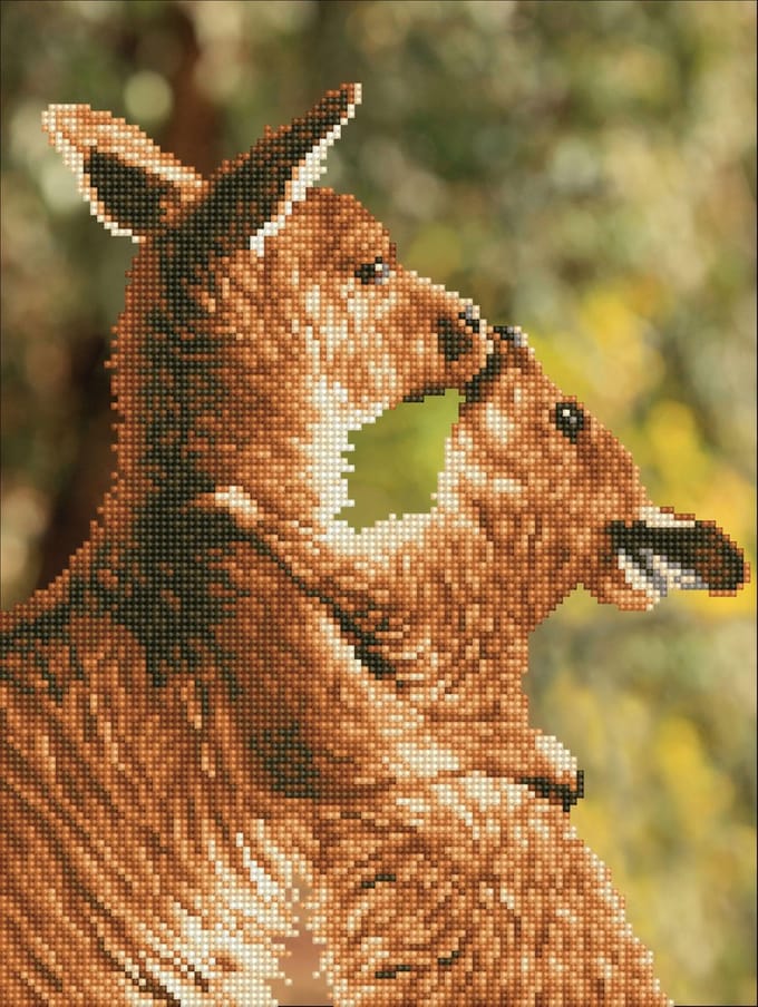 Kissing Kangas Diamond Dotz 39x49 cm