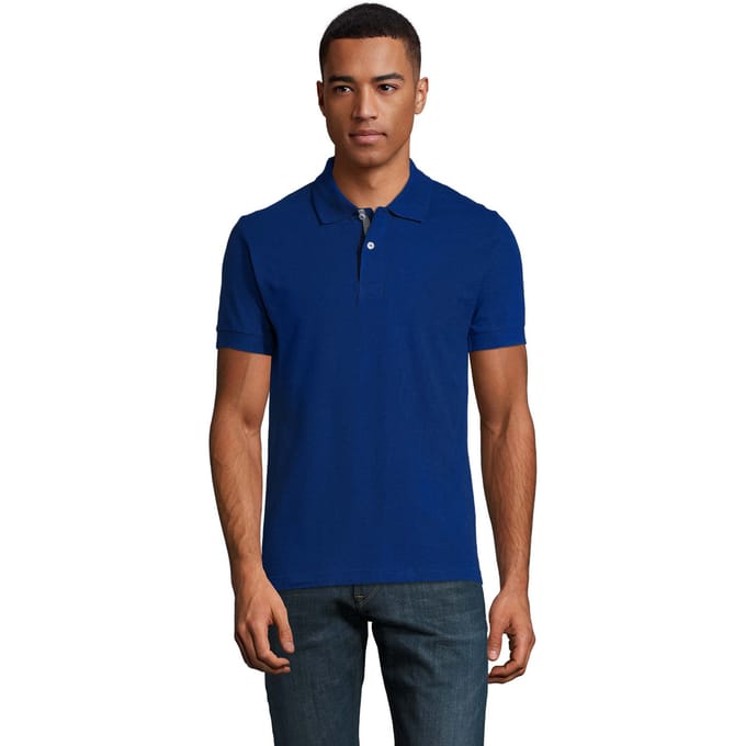 SOLS Heren Portland Poloshirt (Ultramarijn/Grijs)