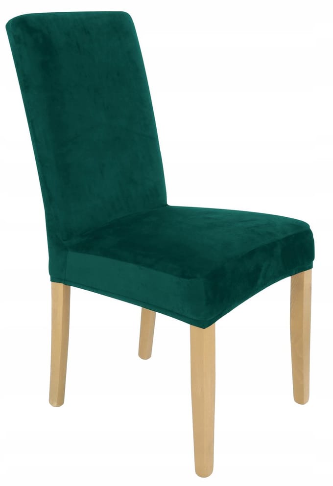 Ubieramy-meble Serie - Elastische Velours Stoelhoes - Butelgroen