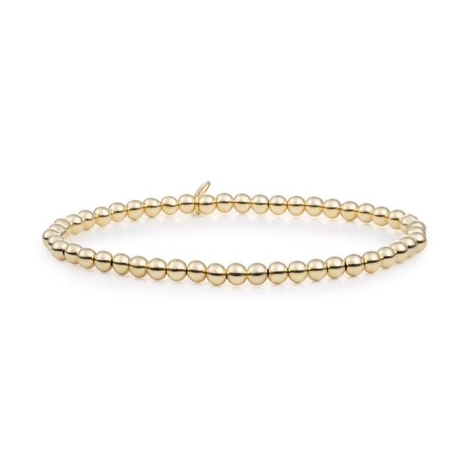 Sparkling Jewels Armband Gold plated Saturn Medium - 4mm SB-G-4MM-ADD