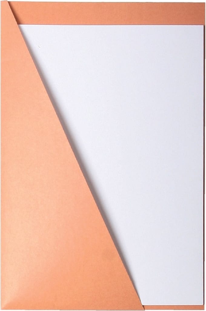 DRIEHOEKSMAP QUANTORE 219X330 225GR CHAMOIS