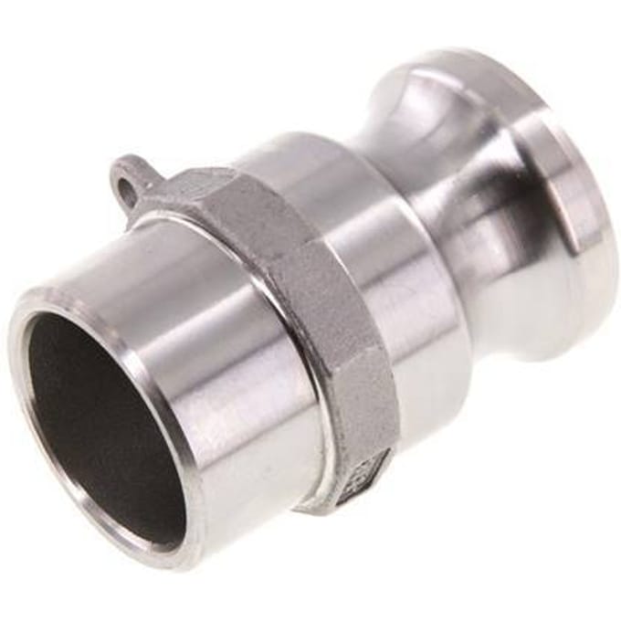 Camlock DN 32 (1 1/4'') Koppeling RVS met lasuiteinde (42.4 mm) Type F (AS) MIL-C-27487