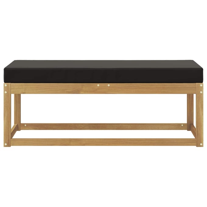 vidaXL - Buitenstoel - Bank - Massief - Acacia - Hout - Wit