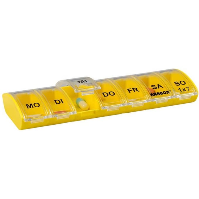 Anabox Pillendoos Week Geel 1 Dispenser