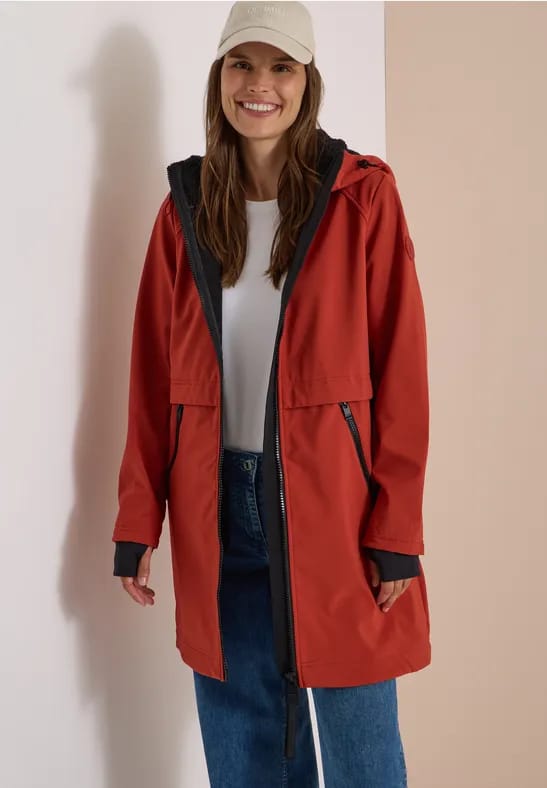 Softshell-jas met capuchon