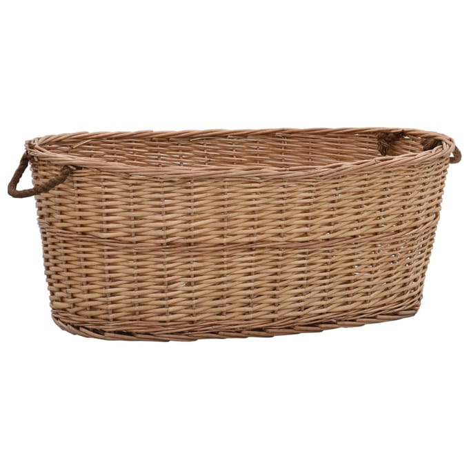vidaXL - Houtmand - met - handvatten - 88x57x34 - cm - natuurlijk - wilgenhout