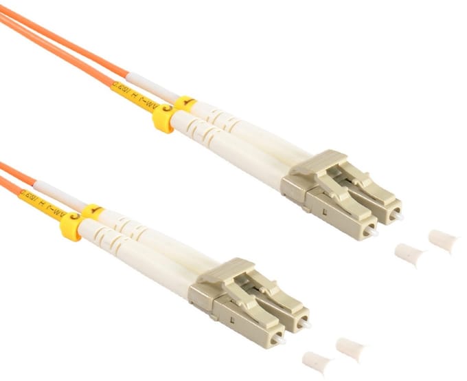 LC Duplex Optical Fiber Patch kabel - Multi Mode OM2 - oranje / LSZH - 2 meter