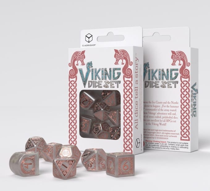 Q-Workshop Viking Modern Dice Set - Nilfheim (7)