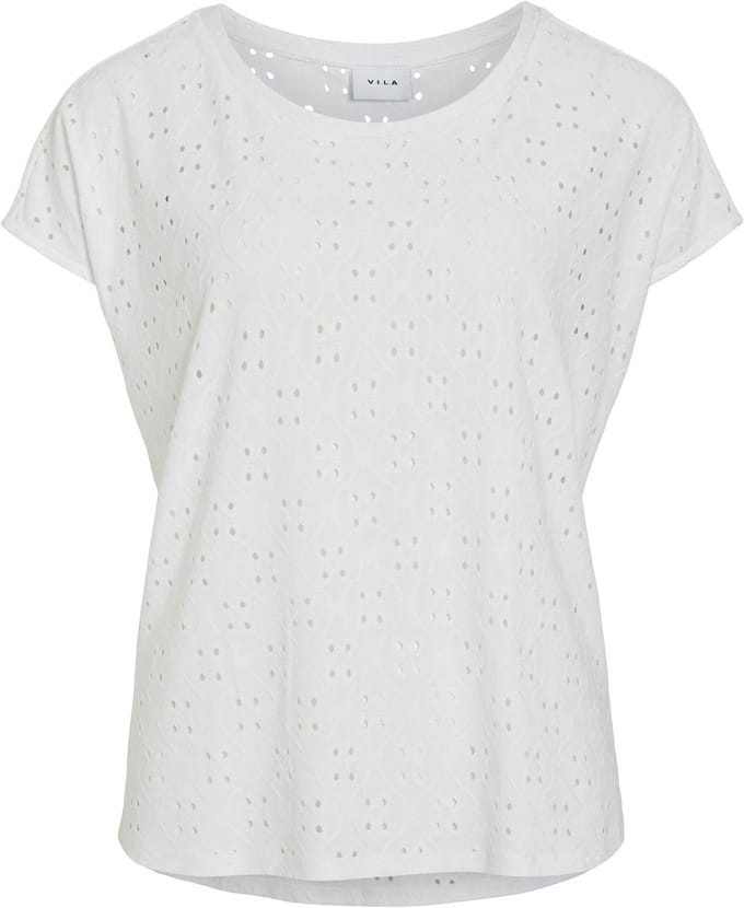 VILA - VIKAWA S/S O-NECK TOP/KA - Dames - Blouses