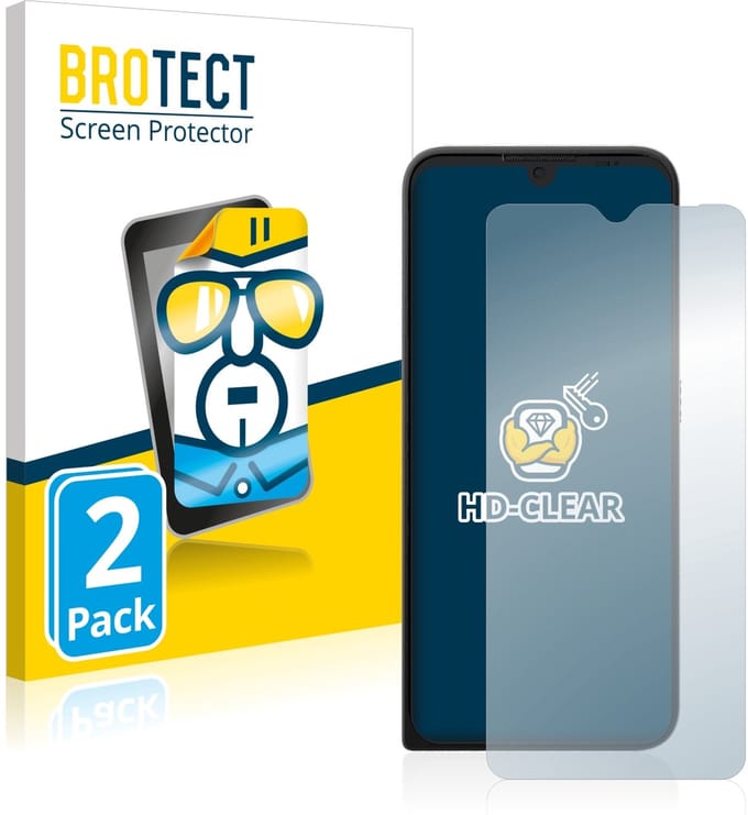 BROTECT - Screenprotector voor Motorola Defy 2021 - Folie Beschermfolie transparant 2 Stuks