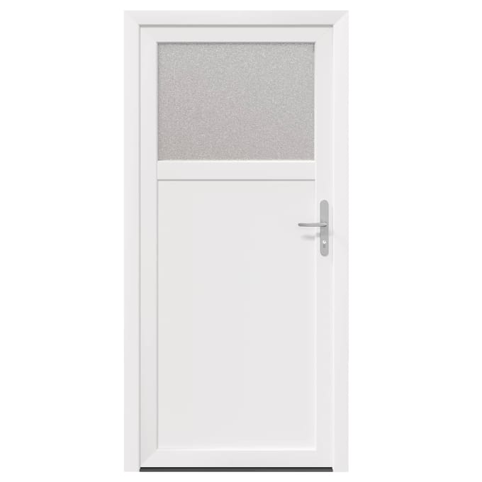 vidaXL - Zij-ingang - deur - 98 - x - 198 - cm - PVC - Wit