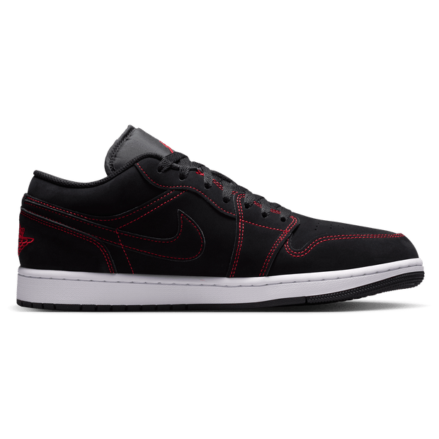 Jordan 1 Low Sneakers Heren - Zwart - Maat 42 - Mesh/Synthetisch