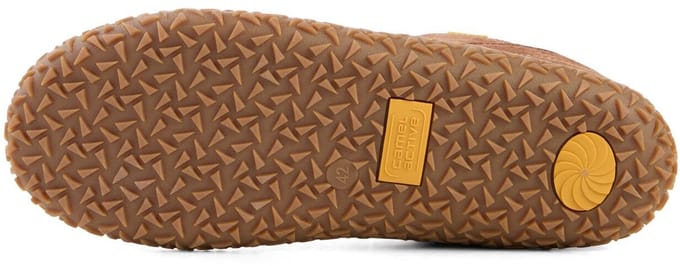 camel active Sneakers van nubuckleer en textiel - Maat menswear-40 - Cognac