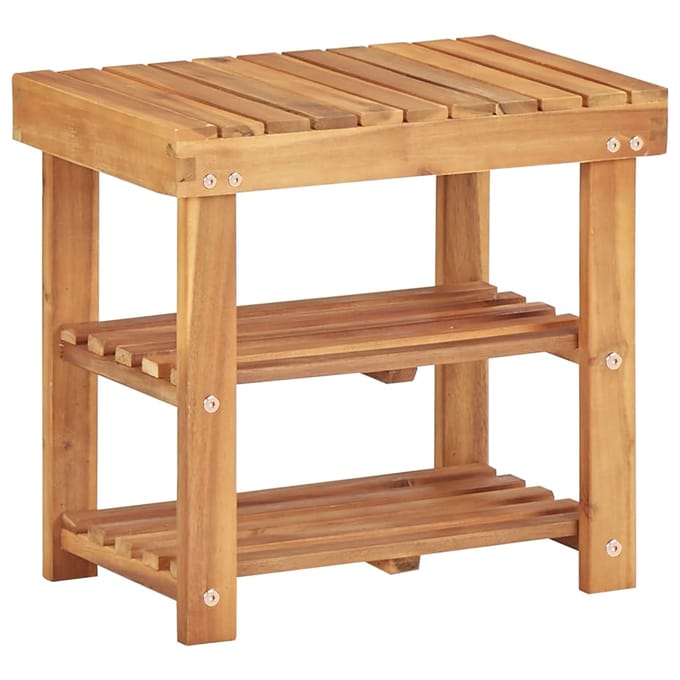 vidaXL - Schoenenrek - 50x32x45 - cm - massief - acaciahout