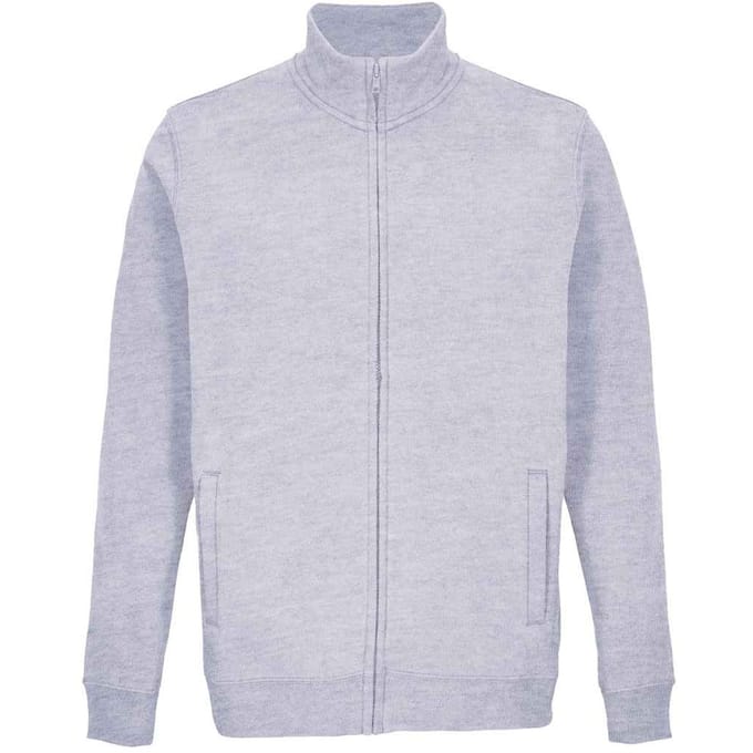 SOLS Cooper Marl Full Zip Jack voor volwassenen (Grijs)