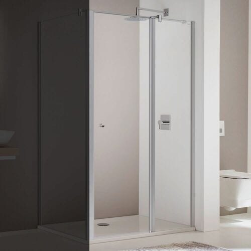 Koralle TwiggyPlus swing door with fixed element for partition 80 x 200 cm VZ15408020AA1