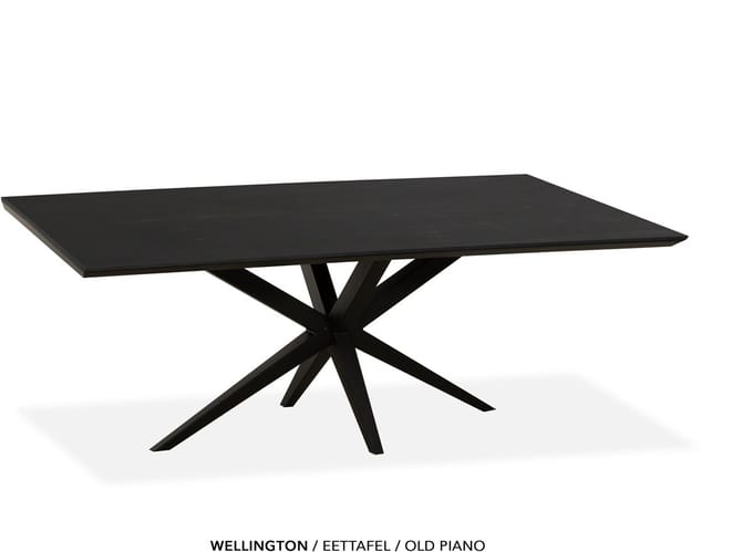 Maxfurn - Eettafel | Zeer krasvast | Kleur: Old piano| Afmeting 220x100cm