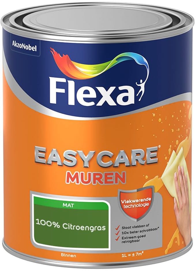 Flexa - Easycare Muren - 100% Citroengras - Mengverf - 1 L
