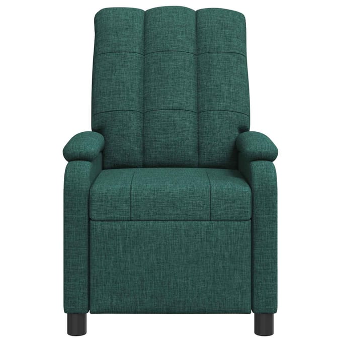 vidaXL - Recliner - Donkergroen - Stof