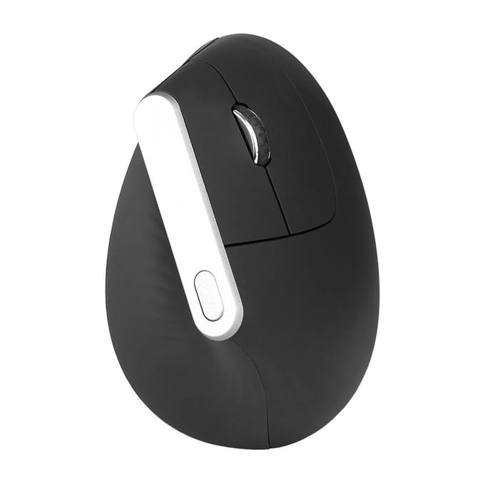 2.4G draadloze optische muis verticale muis 6 toetsen ergonomische muizen met 3-versnellingen instelbare DPI voor pc zwart