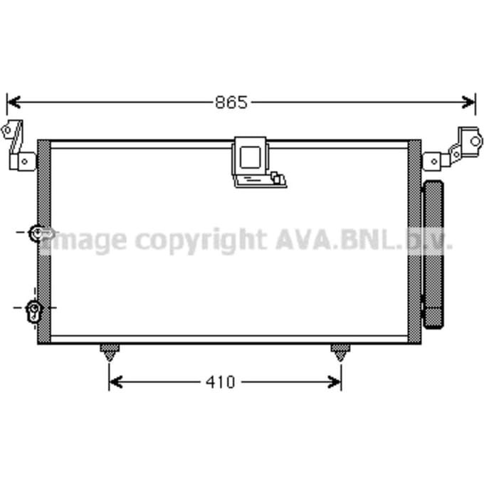 Condensator, airconditioning AVA COOLING TO5384D