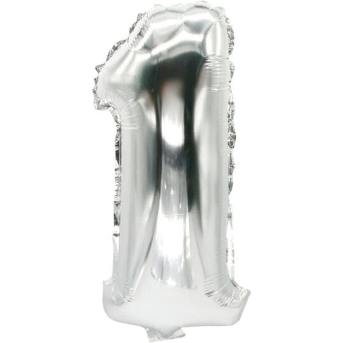 Papstar 86831, Speelgoed ballon, Polyethyleentereftalaat (PET), Zilver, Aantal, 200 mm, 350 mm
