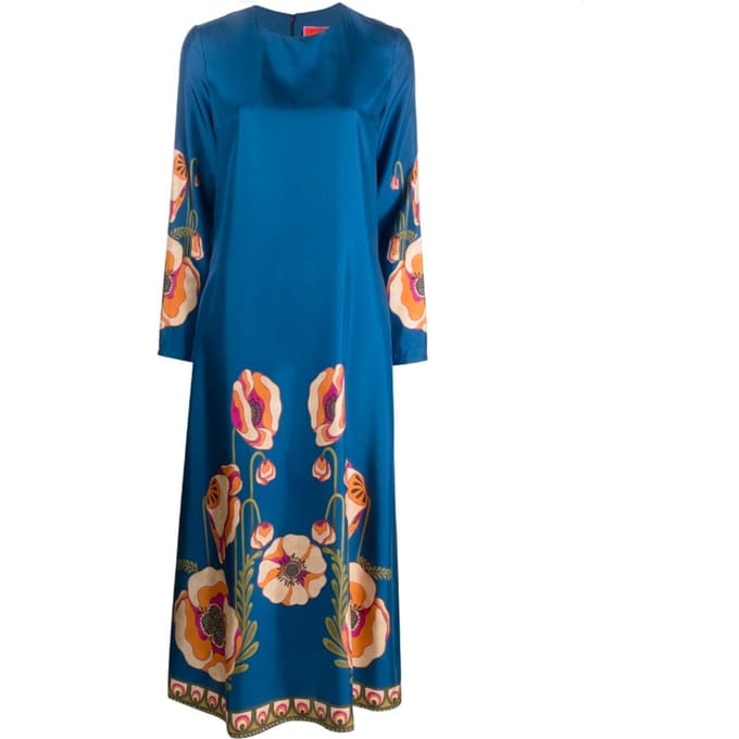 La Double J Jurken Blauwe fantasie