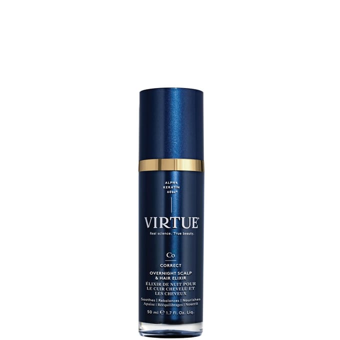 VIRTUE Damage Reverse Serum 50ml & Overnight Scalp & Hair Elixir 50ml Duo