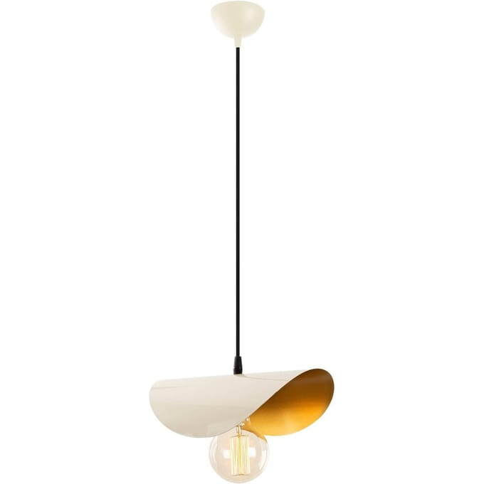 Asir - Kroonluchter - Wit en Goud - 30 x 17 x 106 cm