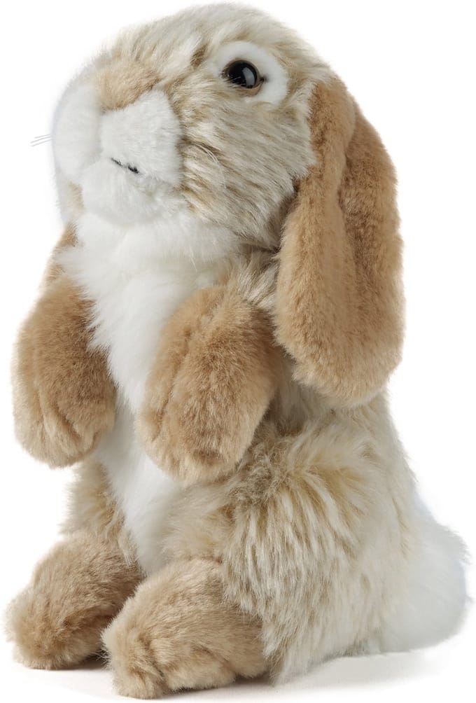 Living Nature - Knuffel - Konijn - Hangoorkonijn - Bruin - 21 cm