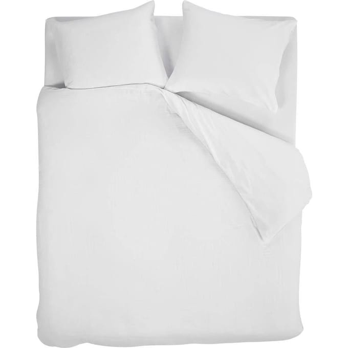 Beddinghouse Pure dekbedovertrek - Effen - Tweepersoons - 200x200/220 cm - Wit