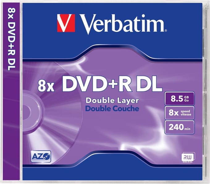 DVD+R Double Layer 8x, 8.5GB