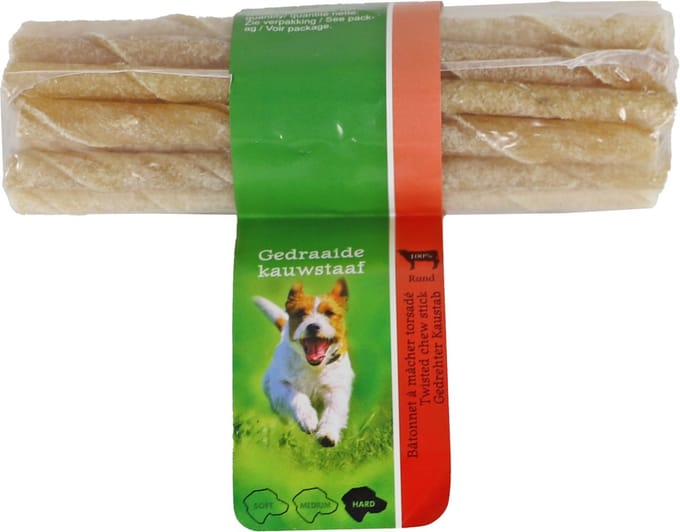 Gebr. De Boon Snack Rol Kauwstaaf - 20 Kauwstaven - 12 cm