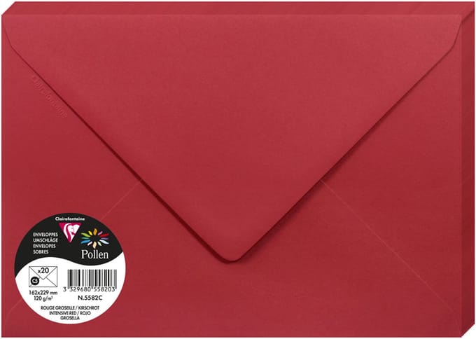 Stuifmeel van Clairefontaine enveloppe C5, wit