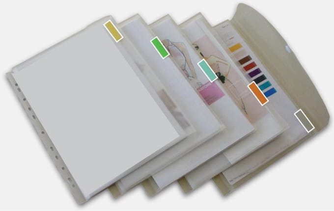 10x EXXO-HFP - #35561 - A4 INDEX Ringband Documententas - 20mm cap. - Kleurloos, 2 stuks