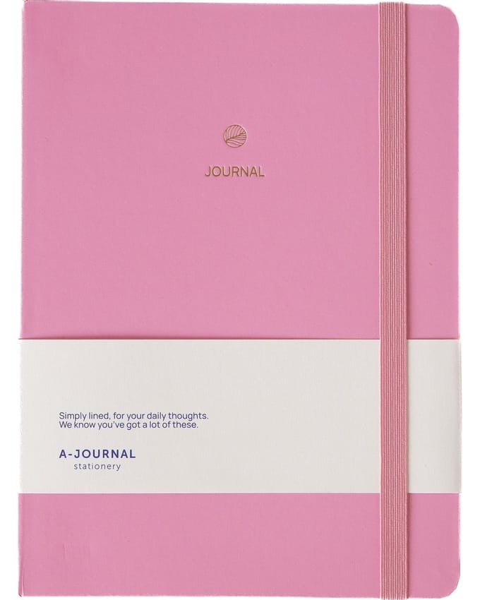 A-Journal - Bullet Journal - Roze Bordeaux - A5 - 192 pagina's