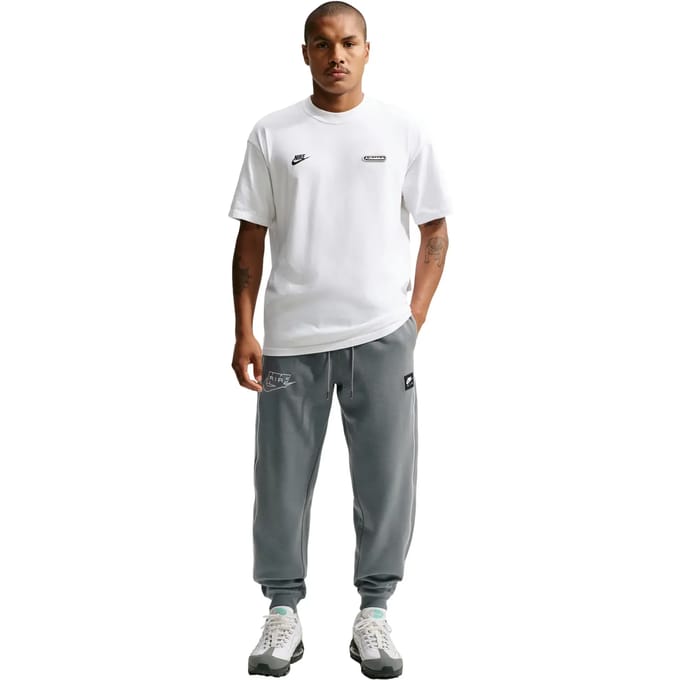 Nike fleece Broeken Heren - Grijs - Maat XL - Katoen Jersey