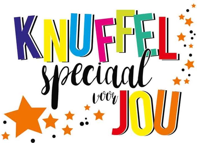 Wenskaart knuffel speciaal voor jou