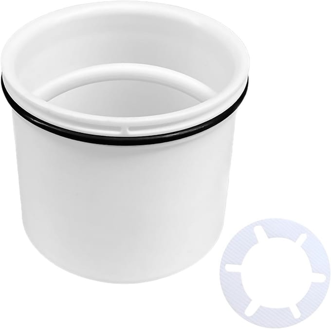 Duikbuis voor douche met geurafsluiter en afvoer-haarvangers - Diameter 69,6 mm