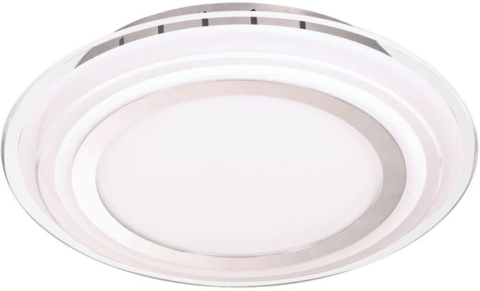Design LED plafondlamp chroom glas eetkamer spot halverlichting rond WOFI 9276.01.01.0300