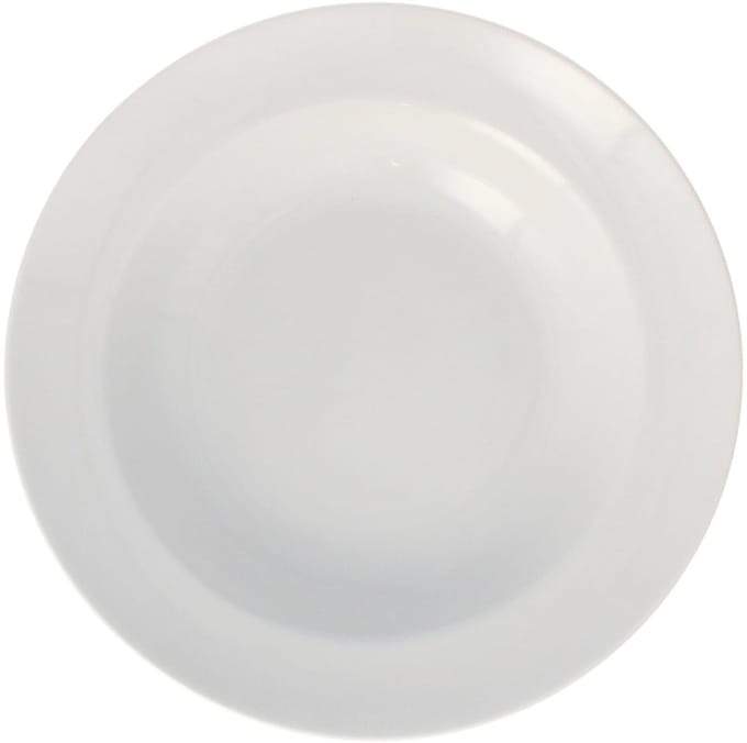 Lubiana Roma Diep Bord 24 cm Wit Porselein