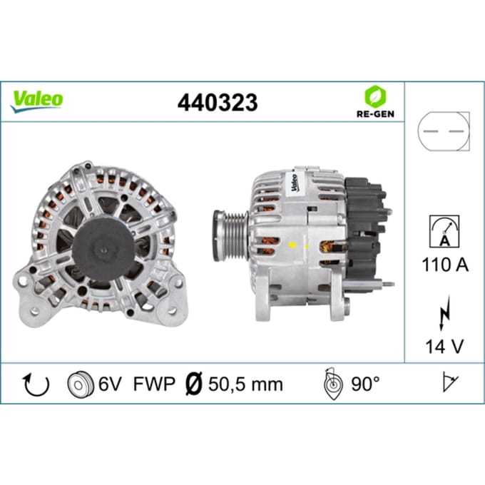 Driefasige generator VALEO 440323