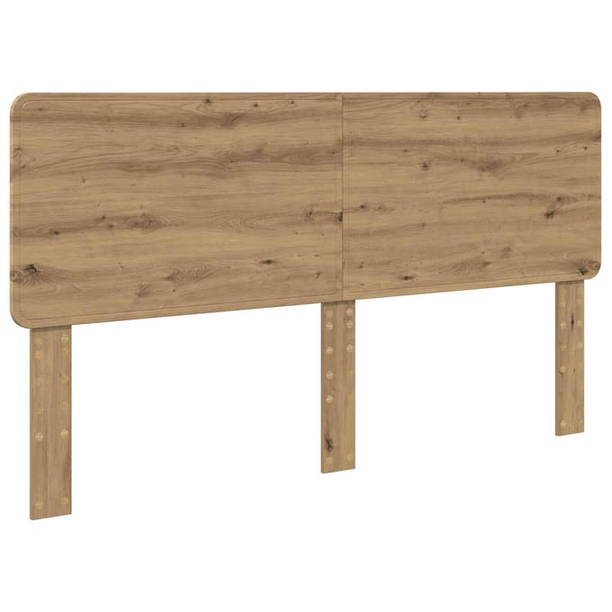 vidaXL Hoofdbord Artisan Eiken Bewerkt hout